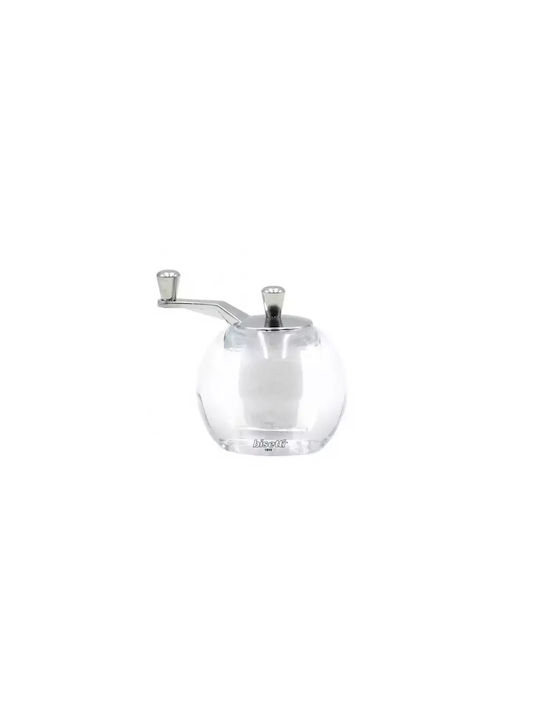 Bisetti Urbino Manual Plastic Salt Mill 9cm Transparent