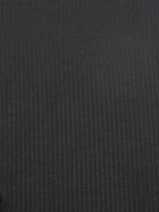 Cu mânecă lungă Cămașă în Linie lată Cu dungi Black
