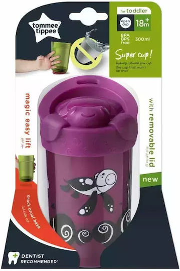 Tommee Tippee Παιδικό Ποτηράκι από Πλαστικό Μωβ 300ml για 18m+