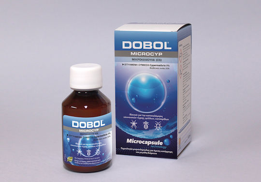 Δάφνη Agrotrade Dobol Microcyp Σκόνη για Κουνούπια / Κοριούς / Ακάρεα / Κατσαρίδες / Μυρμήγκια / Ψύλλους / Σκόρο / Μύγες / Σφήκες / Αράχνες 100ml Χωρίς Άρωμα
