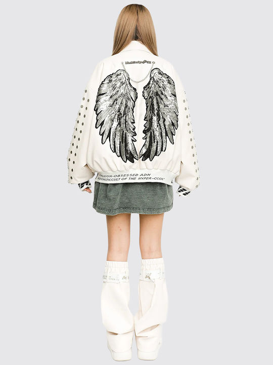 Mod Wave Movement Jacke Ecru