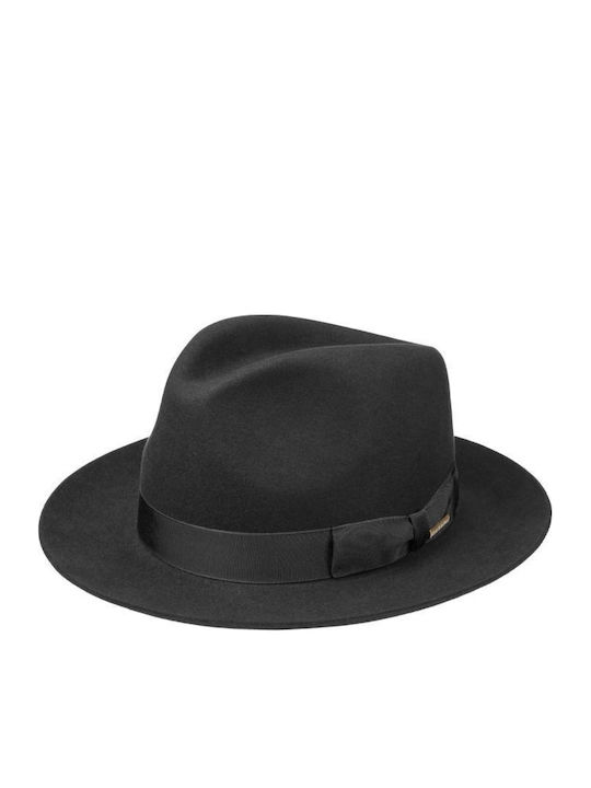 Stetson Υφασμάτινo Καπέλο Καβουράκι Μαύρο