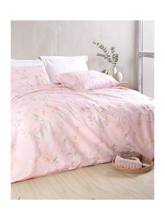 Rythmos Benetita Set Coverlet Single from Cotton & Polyester Pink 160x240cm 2pcs