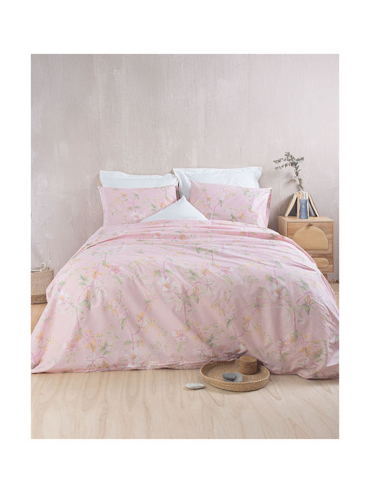Rythmos Benetita Pillowcase Set with Envelope Cover Pink 50x70cm.