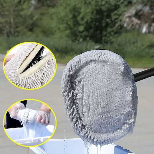 Telescopic Car Wash Mop Black Oem