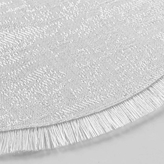 Douceur d'Intérieur Fabric Placemat Silver 38x38cm 1790633