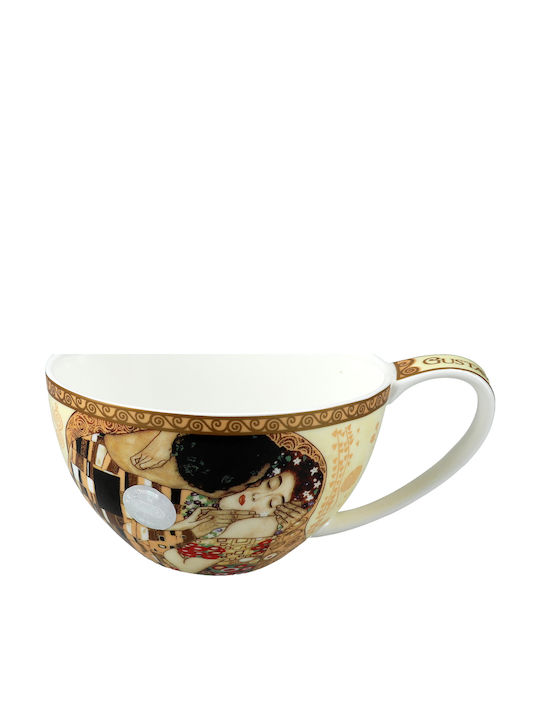 Carmani Gustav Klimt Φλιτζάνι Tσαγιού από Πορσελάνη Χρυσό 360ml