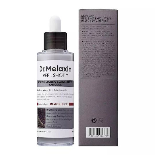 Dr. Melaxin Peel Shot Exfoliating Black Rice Пилинг за Лице като Серум 80мл