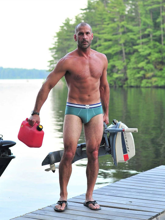 Herren Slips Green 1Packung