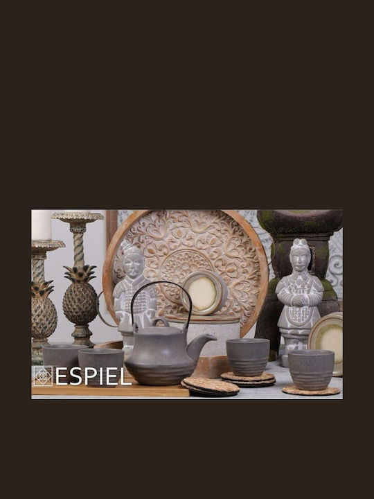 Espiel Ritual Teeset mit Tasse und Filter Keramik Gray 600ml 5Stück