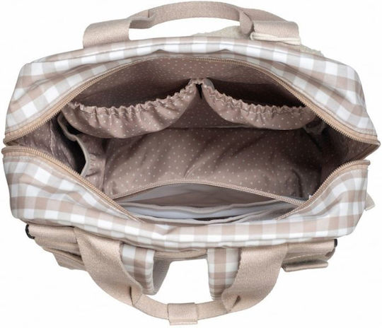 Walking Mum Backpack Diaper Bag Caetana Beige 28x37x12cm