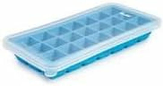 Ibili Tavă pentru cuburi de gheață Cubul din plastic cu capac Transparent