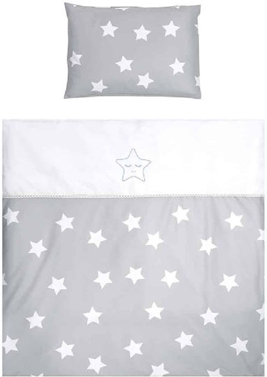 Lorelli Σет За Количка First Dreams Stars Сив 7бр