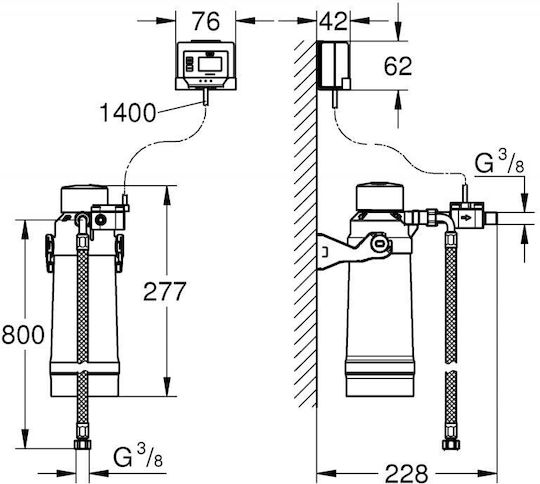 Blaues Filter-Starterset S-Größe 40438001 Grohe