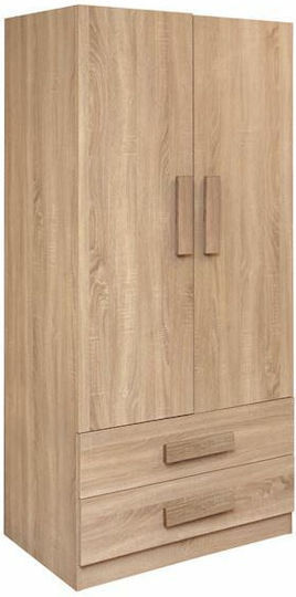 Playroom Dulap Pentru Copii Cu Ușă Dublă Și 2 Sertare Sonoma 80x50x180cm