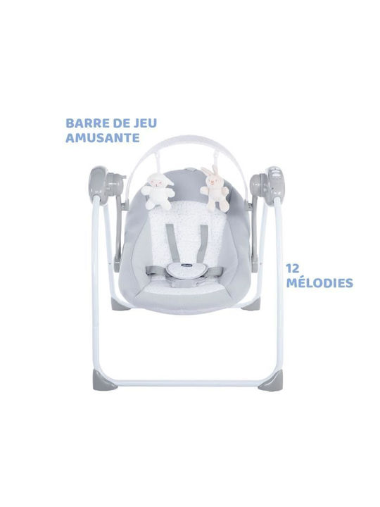 Chicco Manual Relax pentru Bebeluși Relax & Play Grey-White pentru Copil până la 10kg
