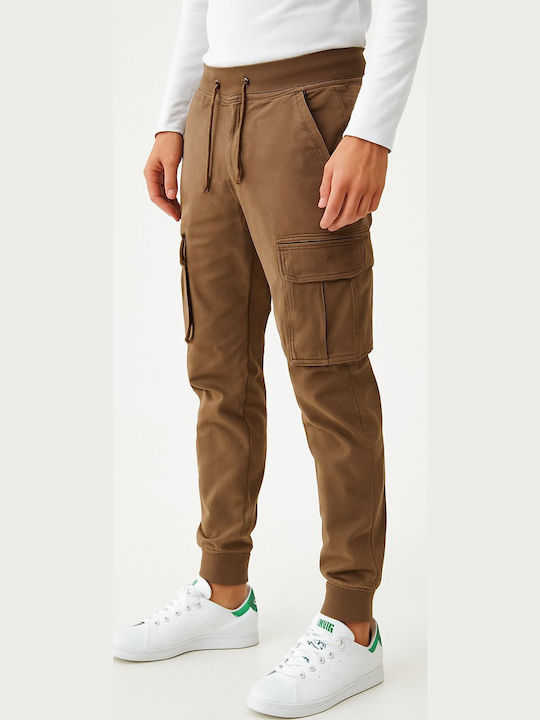 Hose Cargo in Lockere Passform Chocolate