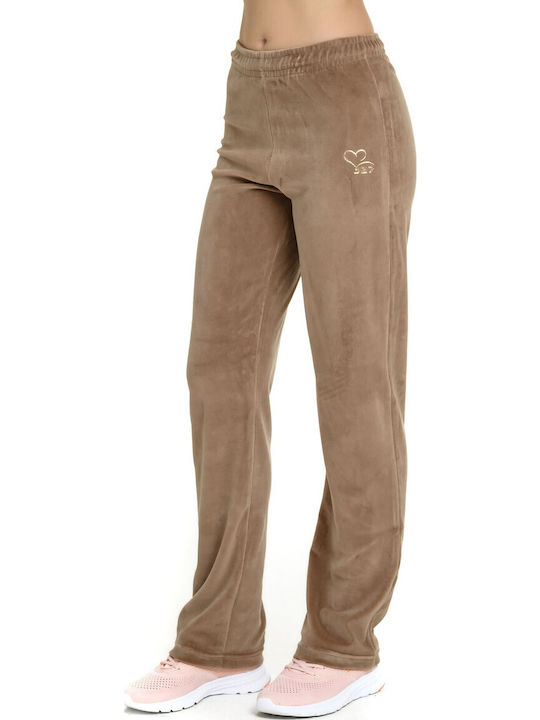 Σετ Φόρμας Fleece Camel