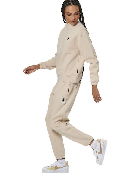 Body Action Sweatpants Fleece Beige