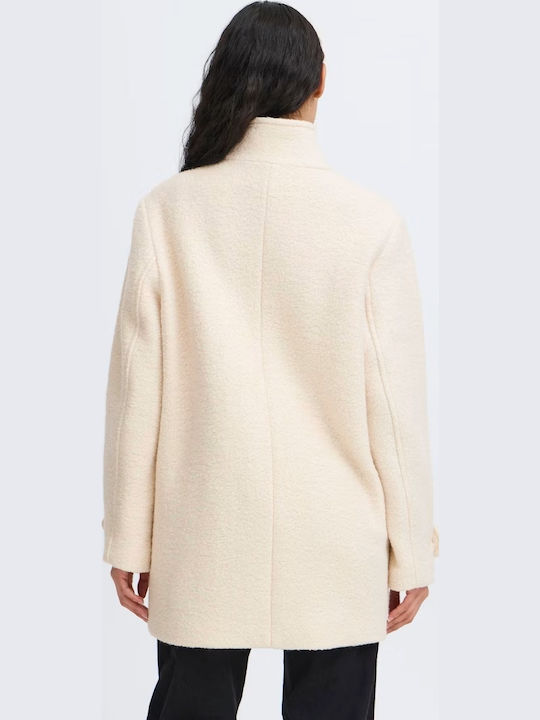 Wolle Damen Almond Milk Mantel