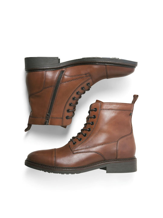 Leder Herrenstiefel Tabac Braun