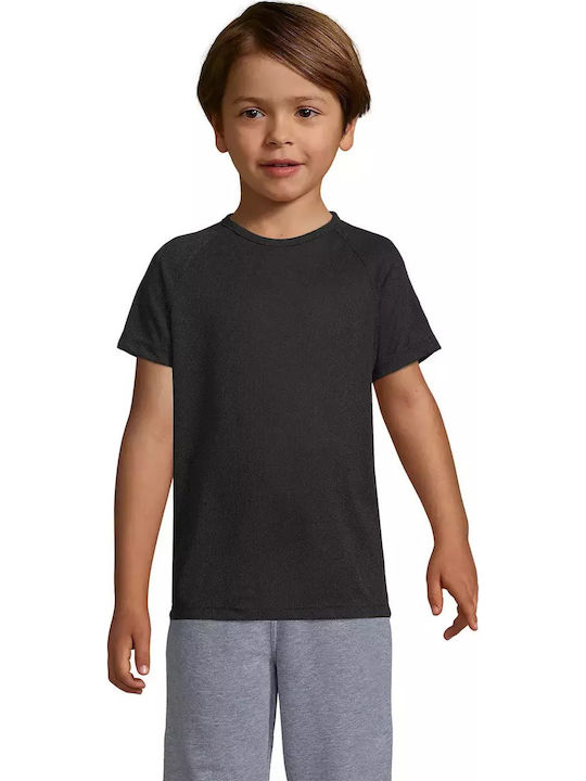 Kids' T-shirt Black Sporty
