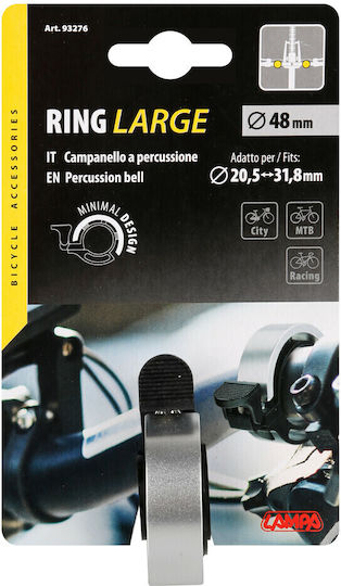 Lampa Ring Large Fahrradklingel Schwarz