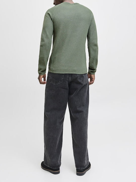 Jack & Jones Crew Neck Sweater Laurel Wreath Twist Khaki
