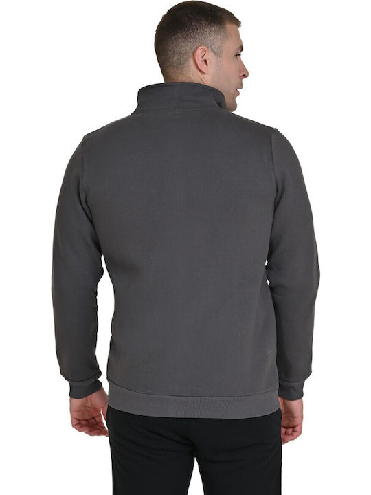Men's Fleece Cardigan Dark Gray