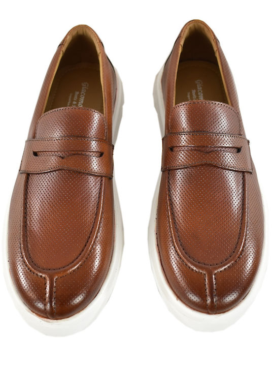 Men's Leather Loafers Tabac Brown