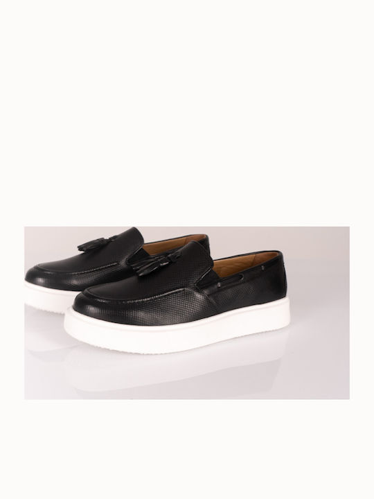 Men's Leather Loafers Black