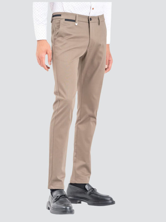 Como Trousers Elastic in Regular Fit Fango