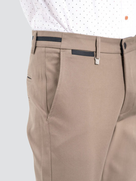 Como Trousers Elastic in Regular Fit Fango