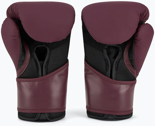 Everlast Elite 2 Boxing Gloves made of Synthetic Leather for Match Purple