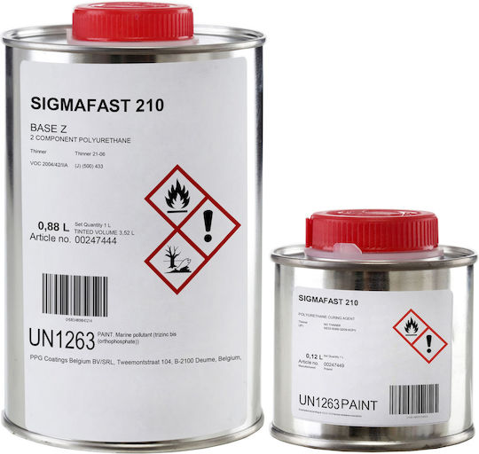 Sigmafast 210 Hs Anti-Corrosion Paint for Iron Fences 1L Ral 9005