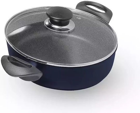 Ballarini Capri Granitium Saute With Lid made of Aluminum with Stone Coating 24cm
