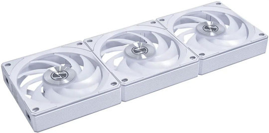 Lian Li Uni Fan CL Wireless Reverse Blade Case Fan 120mm (2100rpm) With RGB Lighting 3pcs White & Controller