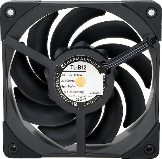 Thermalright Gehäuselüfter 120mm (2150rpm / 69cfm) Ohne LEDs Beleuchtung