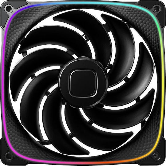 Geometric Future Ventilatoare Pentru Carcasa Squama 140mm (2100rpm / 71.88cfm) Cu Iluminare RGB 3 Bucăți
