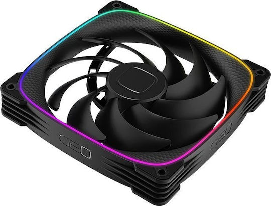 Geometric Future Squama Вентилатор За Кутия 140мм (2400оборота / 91.15cfm) С RGB Осветление 3бр