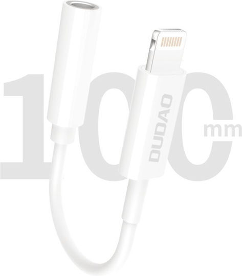 Dudao Convertor Lightning masculin în Lightning feminin Alb 1buc