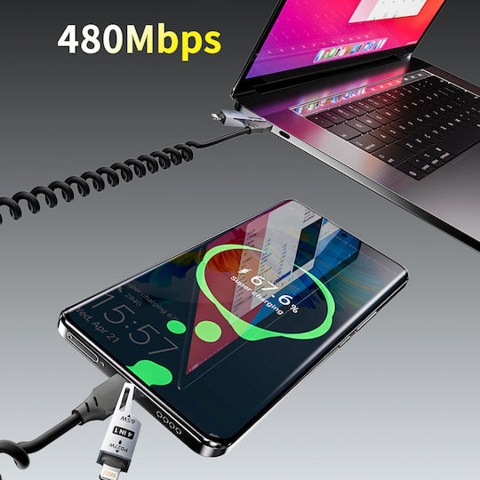 Dudao USB-A Zu Lightning Kabel 65W Schwarz 304004-195969