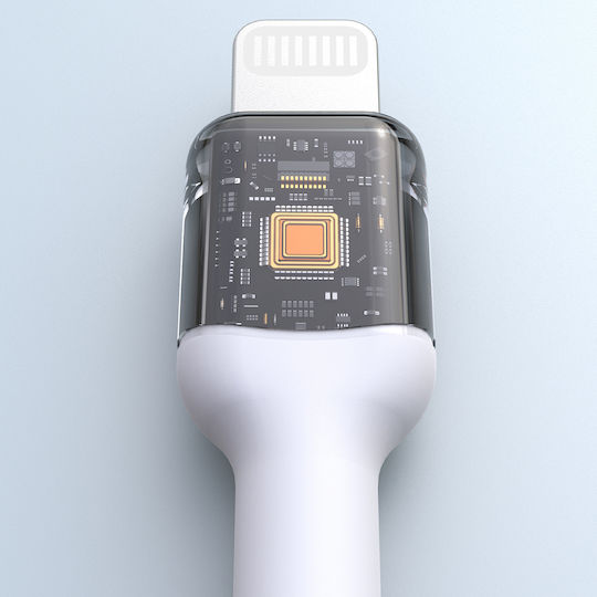 Dudao USB-C to Lightning Cable 30W Λευκό 2m