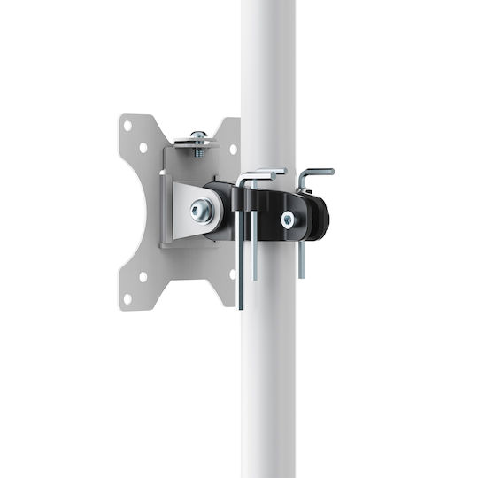 Maclean Energy Βάση Δαπέδου Οθόνης έως 32" με Ροδάκια (MC-793 W)