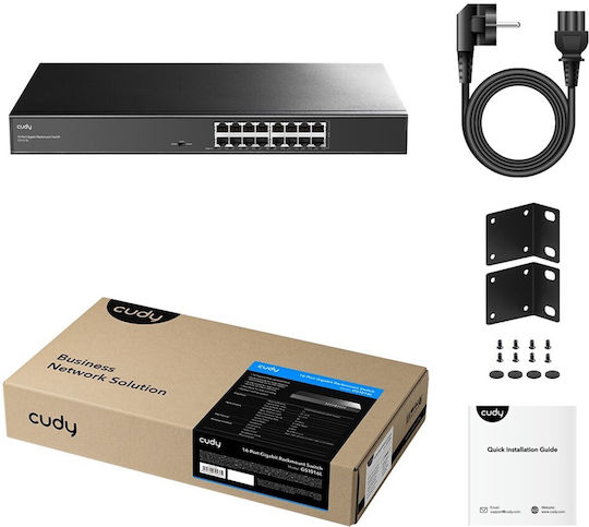 Cudy GS1016L v1 Unmanaged L2 Switch με 16 Θύρες Gigabit (1Gbps) Ethernet