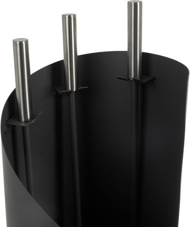 Kaminer Fireplace Tool Set with Bucket Gray
