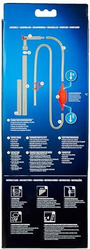 Fluval Gravelvac Mulm Vacuum Aquarium Gravel Cleaner Transparent Red