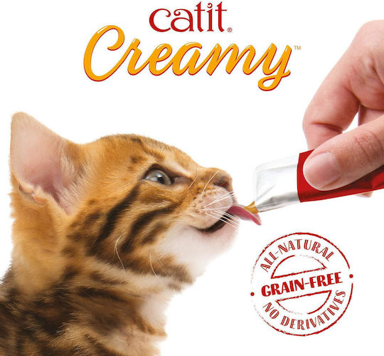 Catit Cremige Feuchtigkeitsliefernde Leckpaste Katzen Thunfisch 15 X 10g