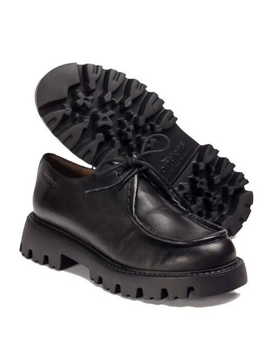 Δερμάτινα Γυναικεία Loafers σε Μαύρο Χρώμα