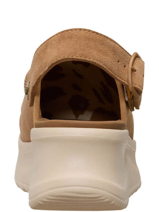 Closed Women's Slippers Brown